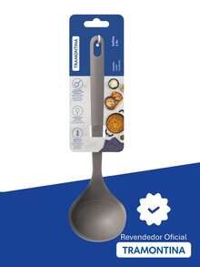 Tramontina Softta Silicone Utensils In Gray - Ladle, Spoon, Spatula, Pasta Server And Whisk - Tramontina - 殼牌 25854/160 - 查看 1