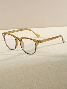 1副女士椭圆形日常休闲时尚无度数眼镜 - 彩色 - 查看 3