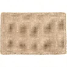 Waffle Bath, Absorbent Non Slip Bathroom Rug With Tassels, Washable Bath Mats Bathroom, Ultra Soft Rubber Backed Brown Rug, 32x 20 Inches - 32" X 20" + Brown - View 8