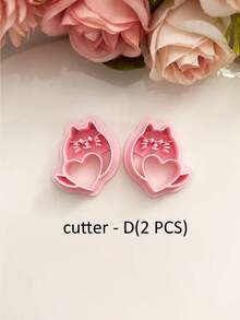 Khuôn đất sét mềm hình mèo trái tim dễ thương, Dụng cụ cắt đất sét mềm polymer cao, Dụng cụ làm phụ kiện tai, Khuôn làm trang sức khuyên tai tự làm, Dụng cụ cắt đất sét làm quà tặng thủ công, Dụng cụ làm hoa tai trang trí sáng tạo tự làm - Hồng - Xem 13