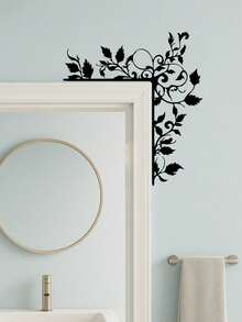 Hello Young Đồ trang trí treo cửa hình lá bằng kim loại đen cổ điển - Tác phẩm nghệ thuật trang trí cây bằng sắt tinh tế, thích hợp để trang trí lối vào trong nhà. Đây là món quà trang trí nhà cửa lý tưởng cho dịp Giáng sinh, rất phù hợp để trang trí phòng. - Nhiều màu - Xem 4