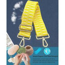Purse Straps Replacement Crossbody - Guitar Strap For Purses Crossbody{Inchcolor_nameinch:InchYellowWoveninch} - YellowWoven - Xem 4