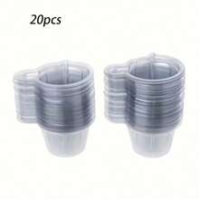 20/50 Pieces Of Transparent Plastic Resin Mixed Cups, 1.35 Oz Round And Cylindrical Multi-Functional Dispensing Containers, Suitable For Use With Paints, Epoxy Resin, And Jewelry Crafting/DIY Projects
