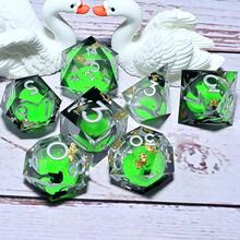 7 件树脂角色扮演游戏骰子套装 - 多面骰子，适用于桌游、角色扮演游戏和节日礼物（圣诞节/感恩节/斋月/复活节） - 彩色 - 查看 16