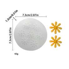 Molde de silicona con diseño de margarita para hacer difusor de fragancia para coche DIY - Blanco - Ver 6