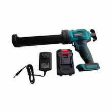 Pistola de pegamento eléctrica LED, pistola de pegamento para estructura, pistola de pegamento de vidrio, hermosa costura, pistola de pegamento eléctrica, pistola de calafateo, pistola de compresión - Azul - Ver 5