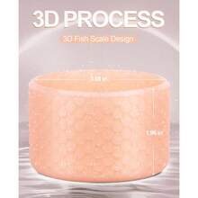 Bota de silicona, compatible con tumblers de 20 a 40 onzas - Color carne con purpurina + 7,8 cm x 4,95 cm - Ver 2