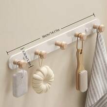 1个/2个创意墙钩 - 防锈碳钢墙钩，需钻孔安装。碳钢材质可略微弯曲，以更好地贴合不同墙面，是浴室、厨房、阳台收纳的理想之选（请参考图片中的尺寸信息，产品上已清晰标注）。可用作壁挂式衣帽钩、衣架、帽子架、浴室挂钩、厨房收纳架。适用于卧室、入口、门厅、玄关等处的收纳 - 提供钻孔和免钻孔两种安装方式，随附钉胶和螺丝。 - 彩色 - 查看 18