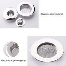 4-Piece Stainless Steel Bathtub Drain Cover, Kitchen Sink Drain, Bathroom Hair Collector, Bathroom Drain Cover