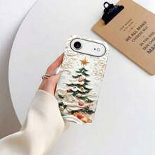 Funda protectora para teléfono con diseño de árbol, patrón de dibujos animados, resistente a golpes, fabricada en PC+TPU. Compatible con phone 17, 17 Pro, 17 Promax, 17, 16 Plus, 11, 12, 13, 14 y 15, así como con S25, S24, S23 y A55 de la serie A. Ideal para parejas y amigos en Halloween. - Multicolor - Ver 2