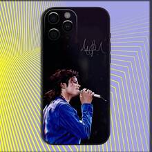 Music Michael J-Jackson Phone Case Compatible With  16,15,14,13,12,11,Pro,X,XS,Max,XR,Plus,Mini Soft Black Cover, Cover Compatible With  17 Pro Max Case,  17 Pro Case,  17 Case,  16 Pro Max Case - Z2 - 查看 13