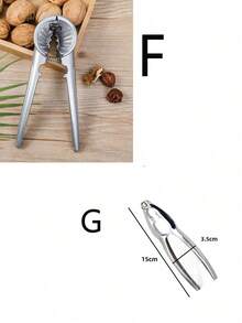 1 件装胡桃钳，重型海鲜核桃夹钳，带防滑手柄的核桃夹钳，适用于所有坚果 - 彩色 - 查看 6