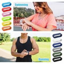 Multi - Color Watch Security Bands, 24pcs Silicone Strap Rings, Rubber Watch Strap Connector Holder Keeper, Multi - Color Anti - Slip Silicone Security Holder Loops Smartwatch Accessories - Initial - View 7