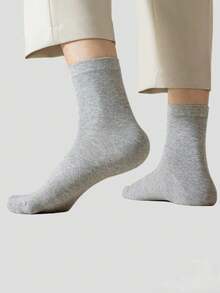 10 Pairs Unisex Disposable Compressed Mid-Calf Socks, Hygienic No-Wash Socks For Travel, Camping - Multicolor - View 8