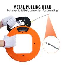 Fish Tape, 200 Ft, 3/16-Inch, Fiberglass Wire Puller With Optimized Housing And Handle, Easy-To-Use Cable Puller Tool, Flexible Wire Fishing Tools For Wall And Electrical Conduit, Non-Conductive - 3/16 Inch 200ft - View 6