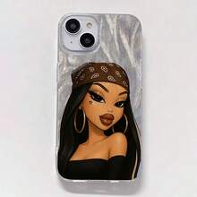 Funda para teléfono con diseño de bandana, compatible con teléfonos ,  17,  16 Pro Max,  15 Pro Max,  13 y  12. Fabricada en TPU, ofrece protección contra golpes y caídas. Un regalo ideal para familiares, amigos, parejas y para Halloween. - transparente - Ver 5