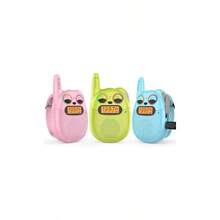 Walkie Talkie para nios, reloj recargable Walkie Talkie de largo alcance, correas de mueca con cordn, juguetes perfectos al aire ltima intervensin para nios de ms de 3 aos para acampar - Q136_Rosa+Amarillo+Azul - Ver 2