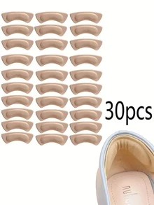 10 miếng lót gót chân mềm mại và thoải mái, chống ma sát, chống trượt gót chân, dành cho giày nữ, giày thể thao nam, giày mùa đông - Màu be - Xem 8
