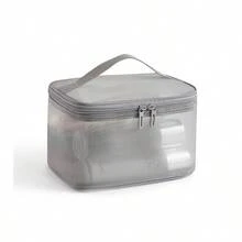 1pc Nylon Single/Double Layer Mesh Bag Travel Portable Toiletry Bag Large Capacity Makeup Organizer - Multicolor - View 7