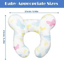 Support Pillow, Neck Pillow Upgraded Comfortable Sleep Cushion Car Plane Stroller Pushchair - A - bươm bướm - Xem 8