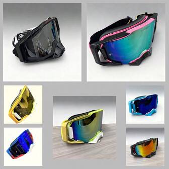 2025 New Off Road Motorcycle Goggles Racing Sunglasses MX Mountain Bike Downhill Glasses Anti Fog Dust Proof High Definition Lens Goggles