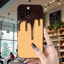 El nuevo diseño simple y elegante de la carcasa del teléfono móvil con patrón de chocolate es lindo, simple, de moda y tiene una buena tracción.Está diseñado para varios modelos de , incluyendo las series 16, 15, 14, 13, 12 y 11.Es un regalo ideal para cumpleaños, aniversarios, San Valentín o sorpresas para amigos, familiares o amigos. - marron oscuro-173 - Ver 2