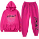 Y Rose Red Pink Net Black Pink