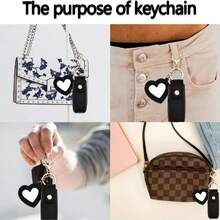 Lipstick Lipstick Leather Cover Love Mirror Cute Cartoon Bear Key Ring, Portable Compact Lipstick Case With Built-In Vanity Mirror, Adorable Bear Charm Keychain For Purse Backpack And Wrist, Pocket-Sized Cosmetic Organizer For Touch-Ups, Girly Kawaii Accessory, Everyday Travel Makeup Essential, Cute Gift Idea For Her, Holiday Stocking Stuffer For Halloween Autumn Parties Thanksgiving Christmas Winter Celebrations, Bridesmaid Party Favor, Cute Phone Bag Charm Accessory - Multicolor - View 10