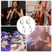 2pcs Clarinet Lyre Clarinet Sheet Music Clip Marching Band Holder Clarinet Lyre Clamp For Practicing Beginners Marching Band