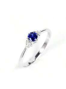 1枚优雅时尚的红宝石铜戒指，女士日常佩戴