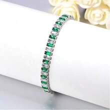 1pc Fashionable Luxury Unique 925 Silver Zirconia Geometric Square Bracelet, Suitable For Women, Wedding, Holiday, Gift, Party, Banquet