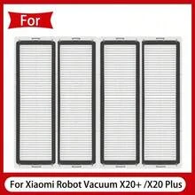 قطع غيار وملحقات لجهاز تنظيف الأرضيات الروبوتي X20+ / X20 Plus، فرش جانبية رئيسية، فلاتر HEPA، وسادات المسح، أكياس الغبار