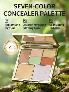 Stila 7合1遮瑕盘，12.9克，丝绒膏状遮瑕膏+细腻定妆粉，5种膏状遮瑕膏+2种粉状遮瑕粉，7种色号，遮盖黑眼圈、瑕疵、泛红，适合日常及舞台妆容。 - 七色遮瑕盤 12.9g - 查看 1