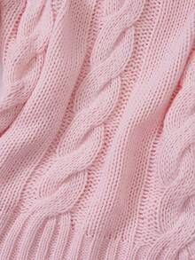 Women's Off-Shoulder Long Sleeve Pullover Sweater, Y2K Gothic Style, Sexy Apparel, Off-Shoulder Top, Versatile Soft Pink Casual Knit Sweater, Country Music Festival Outfit, Women's Music Festival Outfit, Off-Shoulder Sweater, Christmas Sweater Spring - Pink - View 6