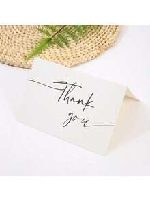 50/20-Pack Thank You Cards Bulk With Kraft Envelopes & Matching Stickers, 3.9x5.9 Inches, Minimalist Design | Perfect For Business, Weddings, Baby & Bridal Showers, Graduations & Funerals.