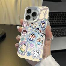Funda de Teléfono Compatible con Apple 11 Pro Max,  16, Agujero Grande, 15 Popular, 14, Funda Dura - Plateado - Ver 6