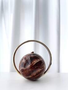 1 chiếc túi xách tay hình dạng độc đáo, dung tích lớn, hợp thời trang cho kỳ nghỉ, du lịch, tiệc tùng, dạ hội, quà tặng ngày lễ tình nhân, túi xách thời trang cho nữ - Cà phê - Xem 2