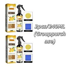 120毫升家具蜂蜡喷雾，适用于各种木地板。本蜂蜡喷雾含有蜂蜡、微晶蜡和橙皮油，可恢复木材的光泽和美感，去除灰尘、油脂和污垢，并且使用方便快捷，也可用于其他木制家具。 - 彩色 - 查看 14