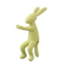 Rabbit Shaped Plastic Holder For Hydroponic Plants, Random Color Household Planter, Fish Tank, Vase, Plant Growth Support Stand, Garden Decor - Multicolor - View 5