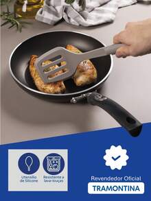 Tramontina Softta Slotted Spatula In Gray Silicone - Tramontina - 漏勺 25850/160 - 查看 3