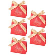 5/20 Pcs Santa Claus Pattern Gift Box;Christmas Gift Theme Dessert Packaging Box; Christmas Candy Gift Packaging Box; Biscuit Snack Gift Packaging Box - Wave Cover - View 12