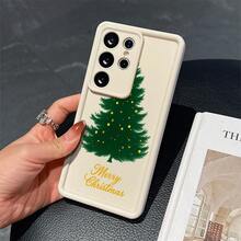 Patrón de Árbol de Navidad Decorado, Funda de Teléfono de Silicona Ligera de Cobertura Completa para Galaxy A14/A15/A16/A23/A25/A26/A33/A34/A35/A36/A53/A54/A55/S22/S23/S24/S25/S22+/S23+/S24+/S25+/S22Ultra/S23Ultra/S24Ultra/S25Ultra/S23FE/S24FE, Regalo Unisex - Colores mixtos - Ver 2