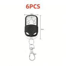 Metal Button Remote Control Transmitter ABCD/Lock Unlock 4 Buttons 433MHz Universal 4 Button Electric Door Garage Door Remote Control, Fixed Learning Code (Please Strictly Follow The Detailed Page Of The Manual To Operate And See The Supported Chips Clearly)