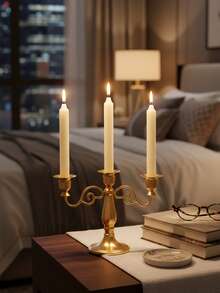 1PC European Vintage Iron Candlestick Candlelight Dinner Shooting Props Candlelight Dinner Wedding Table Decoration Decoration Halloween, Spooky, Autumn, Festival, Holiday , Winter, Holiday, Festival,Room Decor,Gifts