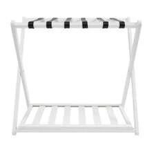 White Luggage Rack, 2 Pack Luggage Rack For Guest Room, Folding Luggage Rack - White - View 10