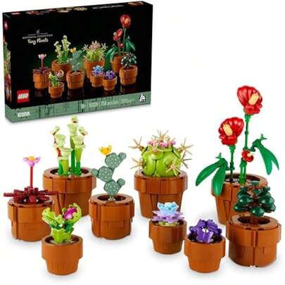 LEGO LEGO Botanicals Tiny Plants - Artificial, Fake Indoor Plant Building Set For Home, Kitchen, Desk Decoration, Adults Ages 18+ - Gift For Birthdays - 10329