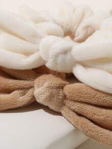 3 قطع من أربطة الشعر الناعمة المزينة بالفيونكات الجديدة، لا تؤذي الشعر، مناسبة للاستخدام اليومي والديكور، إكسسوارات شعر للنساء في فصلي الخريف والشتاء