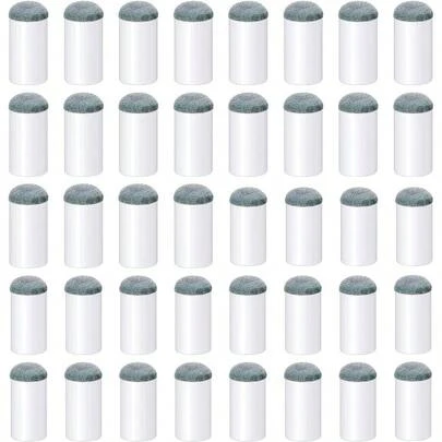 40pcs Slip On Pool Cue Tips, 2 Sizes Billiard Cue Tips Slip - On Cue Tip Pool Cue Tips Kit 12mm/13mm, Each Size 20pcs