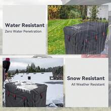 Outdoor Generator Cover While Running Universal Portable Generator Tent For Most Generators Up To 4000W, 21.7 X 13.8x17.4 Inches,Can Be Rolled Up And Opened All Around, Black - Black - View 5