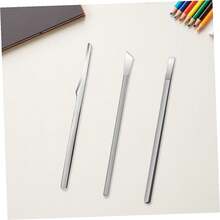 Kit de 3 piezas Pédicure Professionnel Couteaux Inox para Éliminer Peau Morte et Ongles Incarnés Trousse Portable pour Soin Cuticules Adapté - Púrpura polvoriento - Ver 3